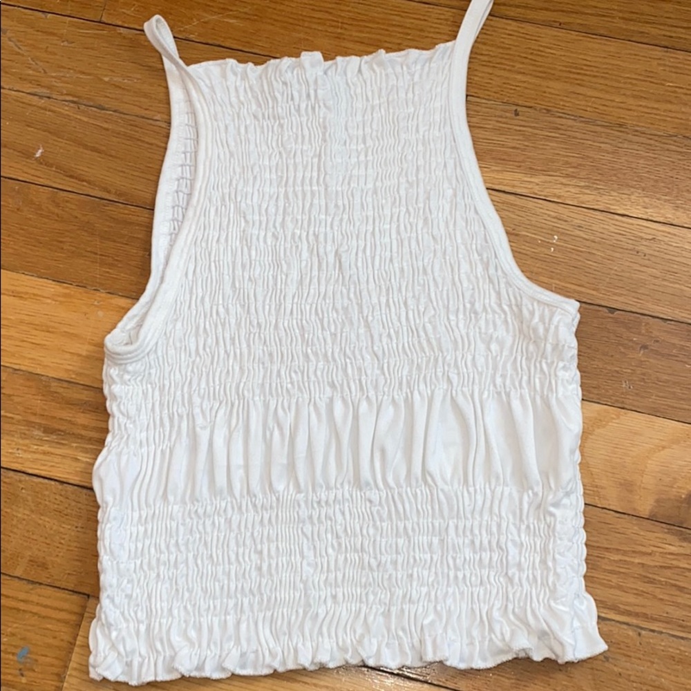 white tank top
